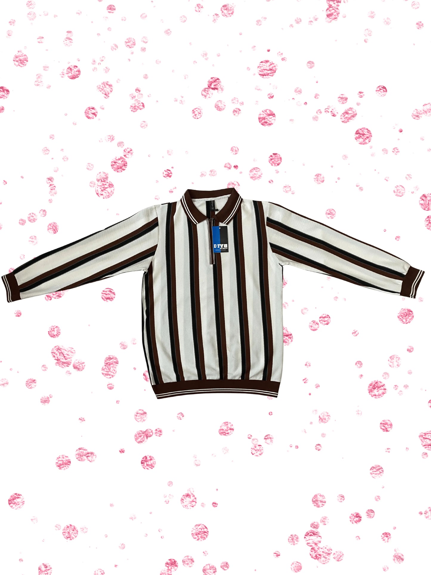 Elite Heritage Striped Zip Shirt