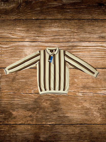 Elite Heritage Striped Zip Shirt