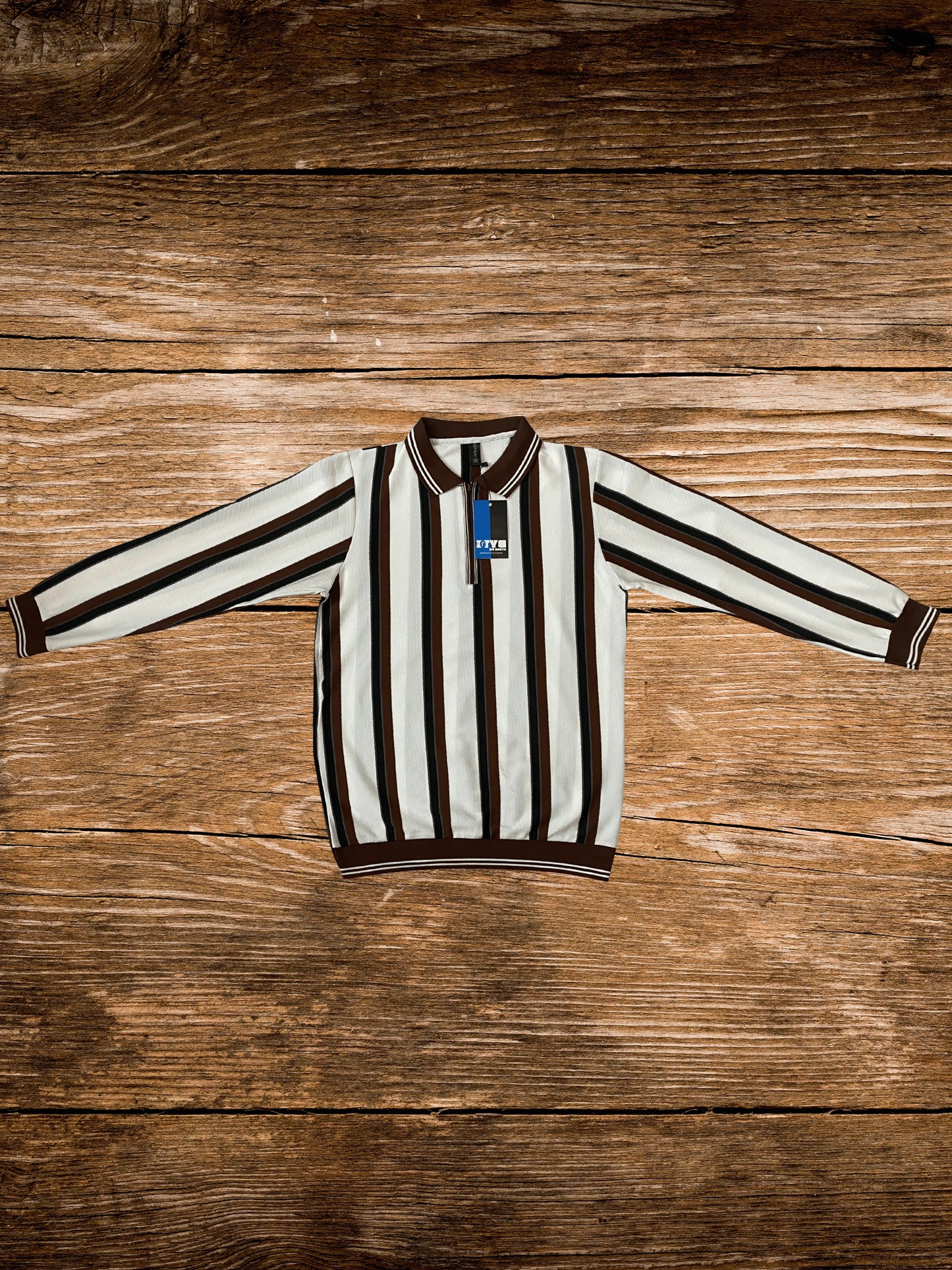Elite Heritage Striped Zip Shirt