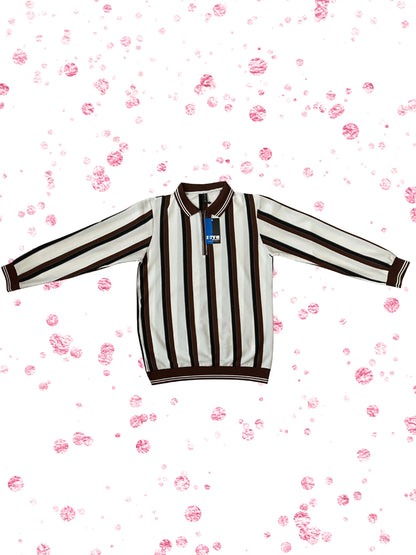 Elite Heritage Striped Zip Shirt