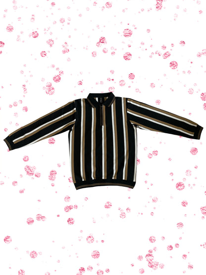 Elite Heritage Striped Zip Shirt